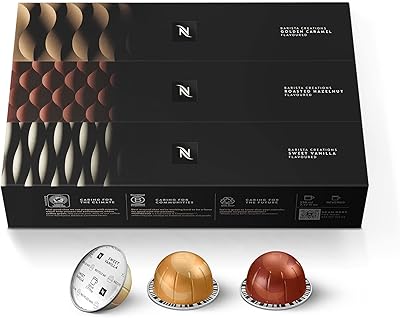 Capsules nespresso vertuo, pack saveur barista (saveur mixte)