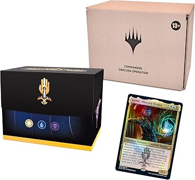 Magic the gathering streets of new cabina commander obscura deck game, édition emballage