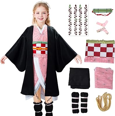 Costume de cosplay de la série animée demon slayer kocho shinobu pour enfants