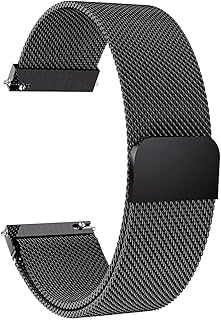 Bracelets de remplacement boucle milanaise de 22 mm, maille réglable, bracelet de verrouillage magnétique en acier inoxydable, compatible avec samsung gear s3 classic/s3 frontier/moto 360 2e génération/montre intelligente. Diaytar Sénégal : Des milliers de produits à portée de clic, livrés chez vous