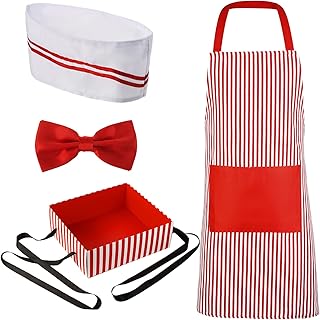 Costume de serveur 4 pièces en satin pour adultes comprenant un plateau à collations de nuit, une toque, un tablier et une cravate pour halloween et une fête de cirque. De la mode à l'électronique, Diaytar Sénégal a tout ce qu'il vous faut