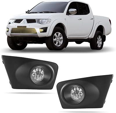 Dlaa feux antibrouillard pour mitsubishi triton l200 2009 2010 20011 2012 2013 kit de phares avec fils et interrupteurs, lentille transparente - 1 paire. Diaytar : Parce que bien acheter, c'est économiser