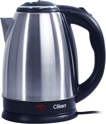 Bouilloire électrique clikon en acier inoxydable, argent, ck5125