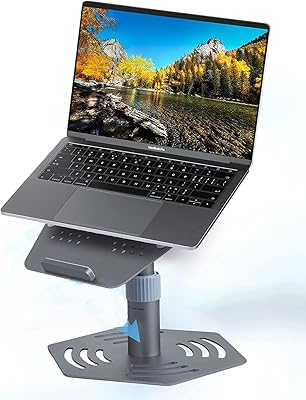 Table pliable et portable pour ordinateur portable, réglable à 360 degrés, support ergonomique
