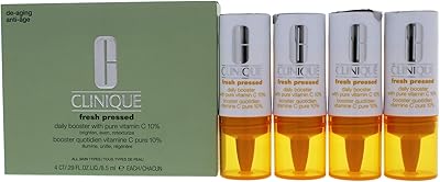 Clinique fresh pressed daily boost avec vitamine c 10% pour femme, 4 x