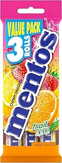 Barres chocolatées à croquer aux fruits mentos blanches standard 1500 g