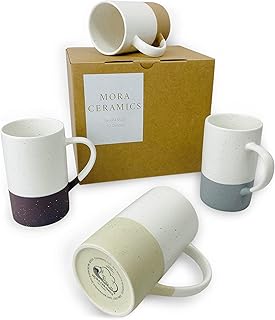 Ensemble de tasses à café mora ceramics de 12 onces tasses thé