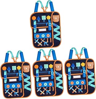 Safigle 4 ensembles de jouets pour enfants, planche de compétences pour raconter la cravate,