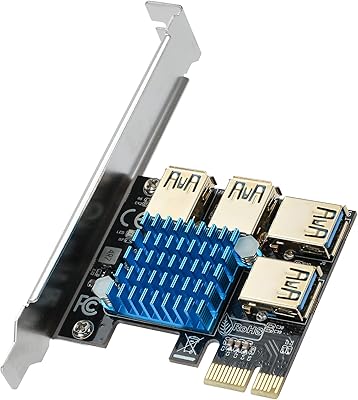 Répartiteur pci-e actimed 1 à 4 cartes riser de port usb