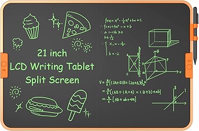 Tablette d'écriture lcd gigart 21 pouces, grande tablette de dessin et d'écriture effaçable