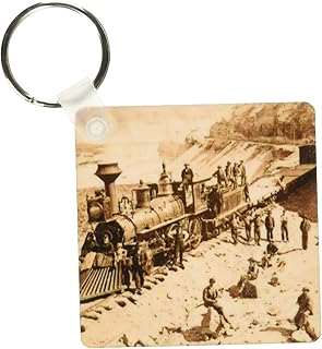 3drose scènes de l'union pacific railroad - porte-clés, 2,25 x 4,5 pouces, lot