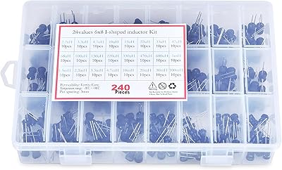 Jeu d'inducteurs elisonori 240 pièces de 24 valeurs condensateurs 22
