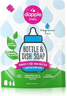 Recharge double biberon et vaisselle liquide sans parfum 90 ml
