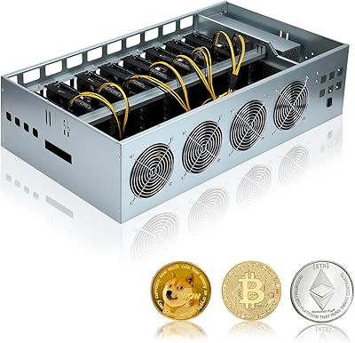 Naqier plate-forme minière complète ethereum gpu avec carte mère 8 gpu mining alimentation