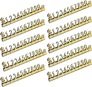 Moon men ensemble de 10 pièces en métal doré, petit numéro arabe, compteur de prix, porte-étiquette, affichage. Diaytar Sénégal : Large gamme, petits prix, grande satisfaction