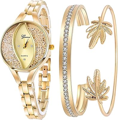 Castoyve ensemble de bracelets pour femme en cristal brillant en acier inoxydable
