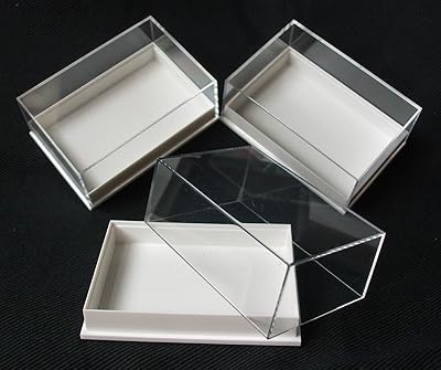 12 boîtes de présentation en perspex, boîte spéciale idéale pour les fossiles