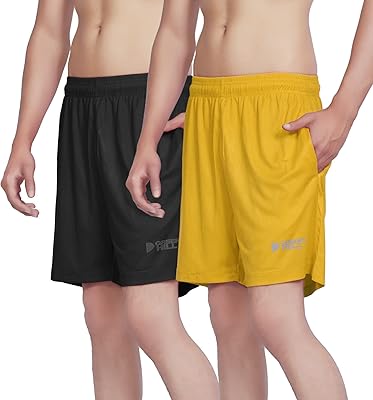 Short de course à séchage rapide pour hommes avec poches pour l'entraînement