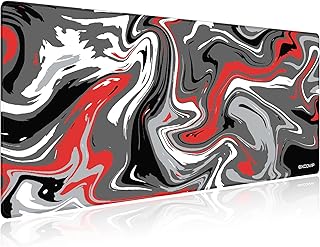 Grand tapis de souris de jeu antidérapant exco vape avec bords cousus
