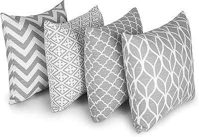 Ensemble de taies d'oreiller grises penguin home® 45 x cm |