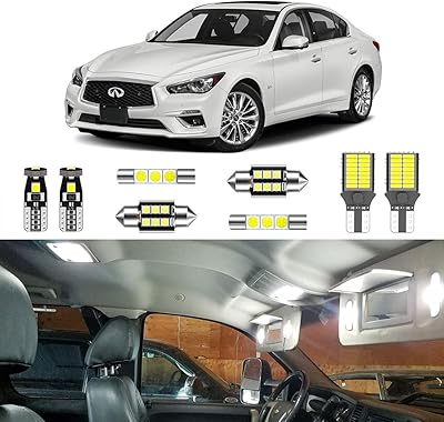 Lighsta 10 pièces kit d'éclairage intérieur led blanc super brillant pour infiniti q50 2014 2015 2016 2017 2018 2019 2020 + éclairage de plaque d'immatriculation et outil d'installation. L'alternative e-commerce intelligente au Sénégal : Diaytar