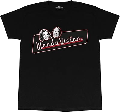 T-shirt pop gear marvel wanda vision pour femme boyfriend noir (lot de 1)
