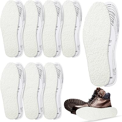 Semelles intérieures de bottes en peau de mouton chaudes découpées sur mesure, semelle