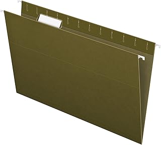 Dossiers suspendus recyclés pedaflex, format légal, vert standard, 1/5 pièce, 25/bx (81622)