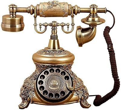 Téléphone rétro vintage téléphone rotatif classique téléphone imitation ancien européen pastorale rétro téléphone