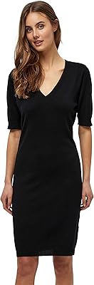 Robe en tricot à col en v milla 2 pour femme robe