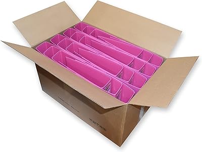 Jeu fis de 24 dossiers de fichiers avec mécanisme fixe rose