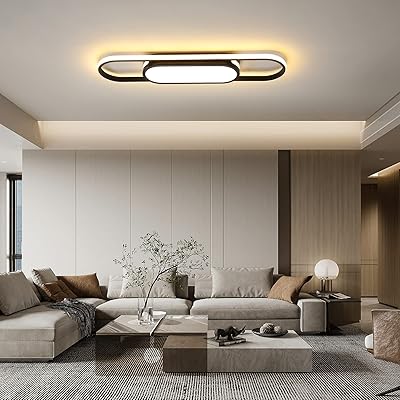 Plafonnier led moderne à intensité variable janed avec télécommande plafonnier linéaire en acrylique