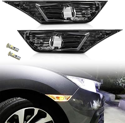 Feux de position latéraux à led wastoril avec lentilles fumées pour honda civic