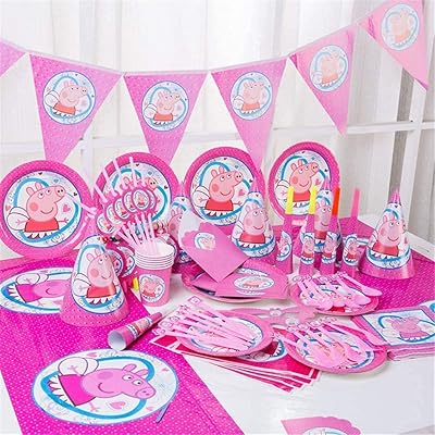 Ensemble de vaisselle peppa pig 126 pièces la vista fournitures