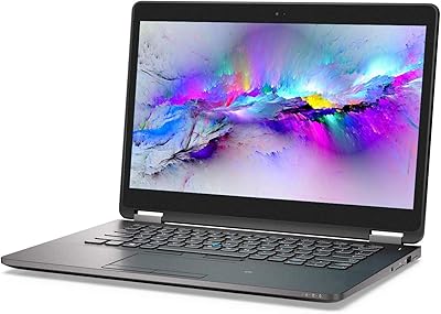 Ordinateur portable dell latitude e7470 14 pouces de classe affaires, intel core i5