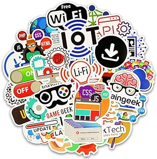 50pcs cool internet software logo programmation autocollants cadeau drôle pour les développeurs. Diaytar : L'e-commerce accessible à tous les Sénégalais