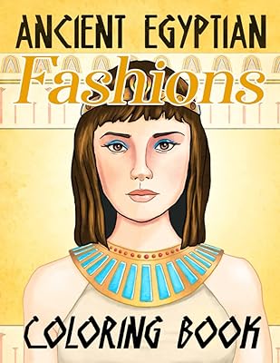 Livre de coloriage sur la mode égyptienne antique : la mode
