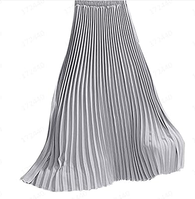 Jupe plissée taille haute pour femme, jupe taille élastique