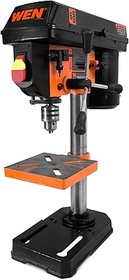 Perceuse électrique en fonte 5 vitesses win 2,3a 8 pouces 4208t - noir/orange