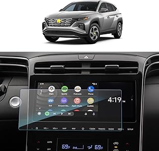 2021 tucson nx4 protecteur d'écran de navigation anti-rayures dureté 9h verre trempé hd