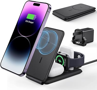 Station de charge de voyage esr 3 en 1 (halo lock), chargeur magsafe