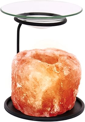 Lampe au sel en cristal de roche de l'himalaya huile essentielle compatible