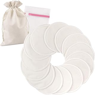 Coussins d'allaitement en bambou biologique zurligi (14 pièces) pour mères qui allaitent