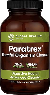 Supplément thérapeutique global healing paratrix - nettoyant pour la santé intestinale et soutien
