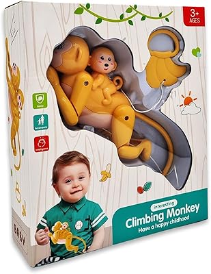 Jouet de singe électrique avec corde à tirer par phyto, petit singe, jouets