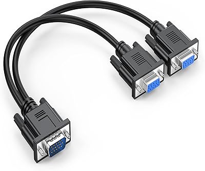 Ok câble répartiteur double vga vers écran vga câble y 1 mâle vers 2 femelles adaptateur vidéo de mise en miroir d'écran - n'affiche pas les écrans séparés (pas d'extension d'écran). Commandez en toute confiance sur Diaytar, votre marketplace de confiance