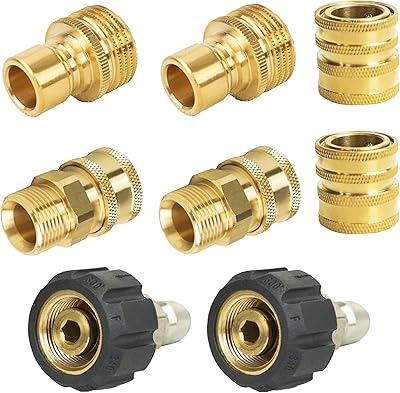 Kit d'adaptateur pour nettoyeur haute pression kit de déconnexion rapide avec connecteur