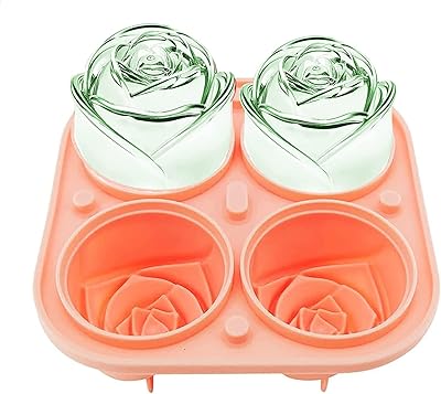Moules à glace en forme de rose de 2,5 pouces, grands bacs à