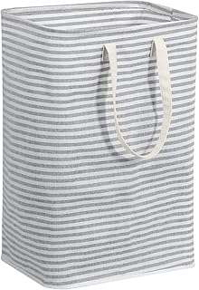 Panier à linge sur pied de 72 l, grand panier à linge pliable