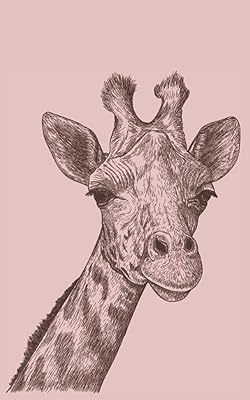 Cahier : carnet/journal ligné girafe 5x8 (couverture souple beurrée)
